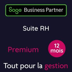 Sage 100 SUITE RH Premium 100 Salariés DSU 12 Mois