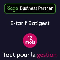 Sage E-Tarif pour Batigest Connect - 12 Mois