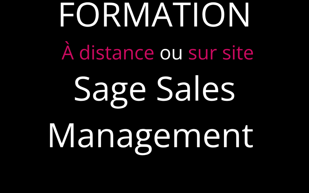 Formation Sage Sales Management