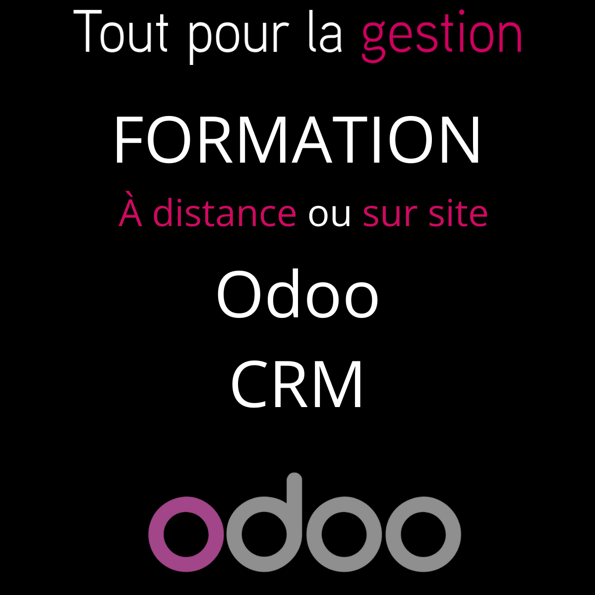 formation Odoo CRM par Tout-pour-la-gestion