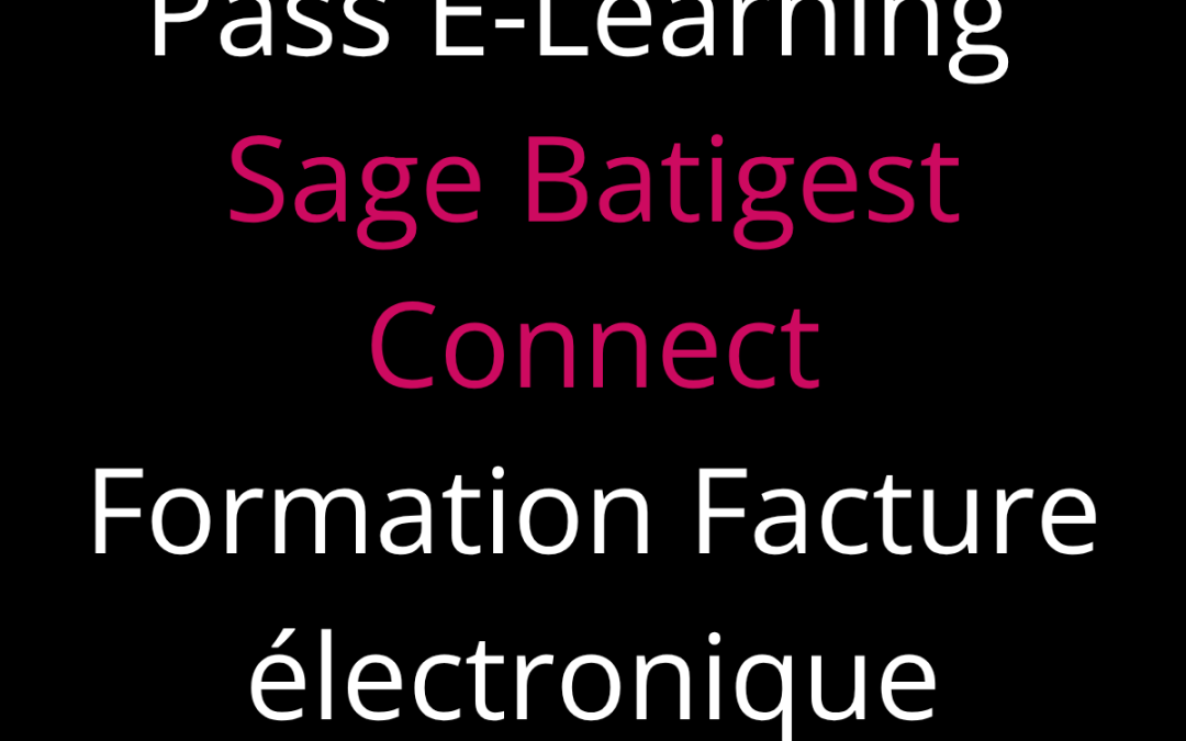 PASS E-learning Formation en ligne Sage Batigest connect RFE Facture électronique